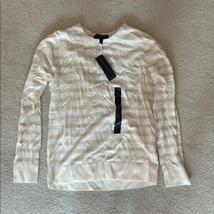 White Striped Sweater from banana republic
